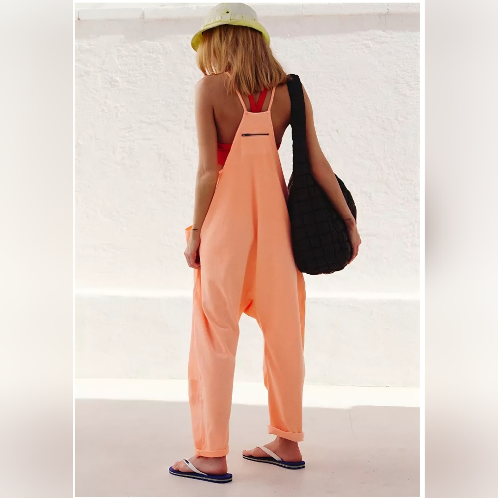 FP Movement by Free People Hot Shot Onsie In Pastel Peach, NWT - Picture 3 of 9